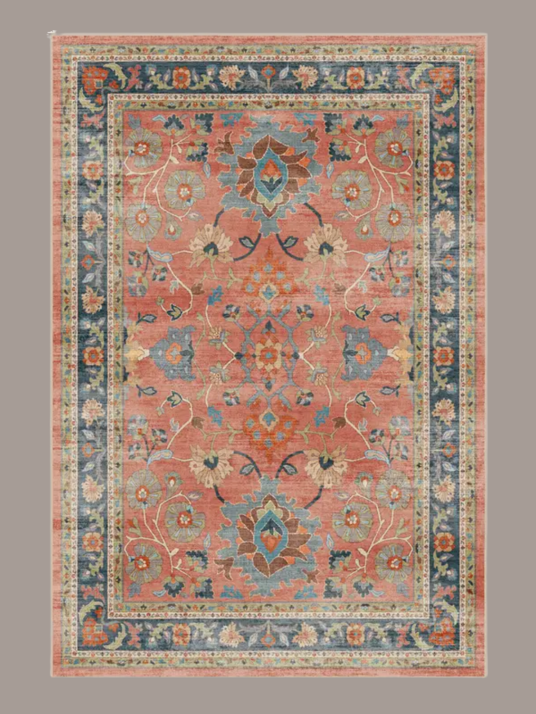 A patterned multicolor rug from Ruggable