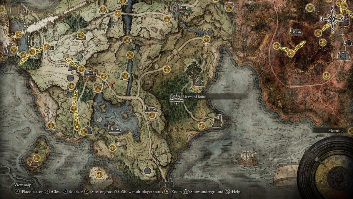 Mistwood Ruins location