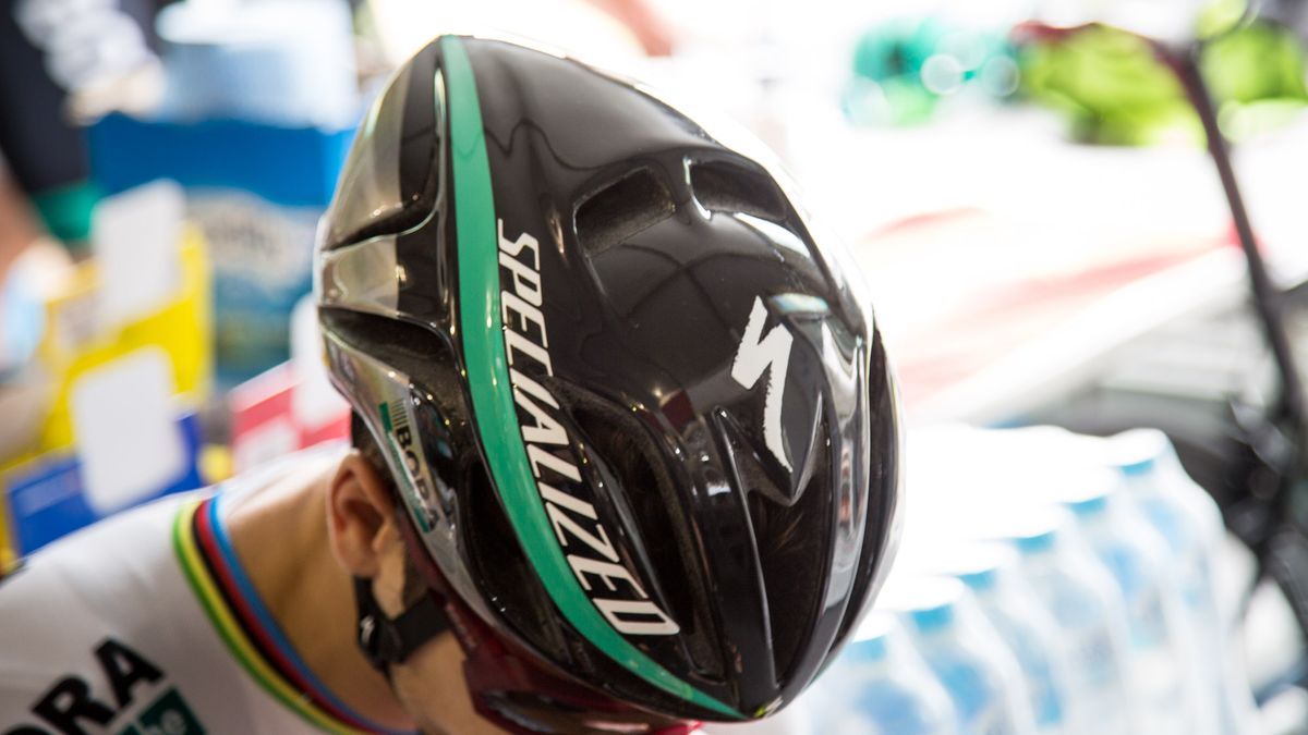 Being world champ, Sagan has got a custom helmet