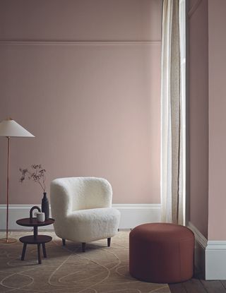 Crown Paints pink walls