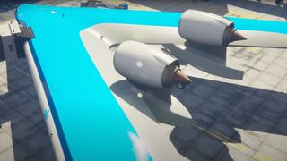 KLM 'Flying-V' airplane