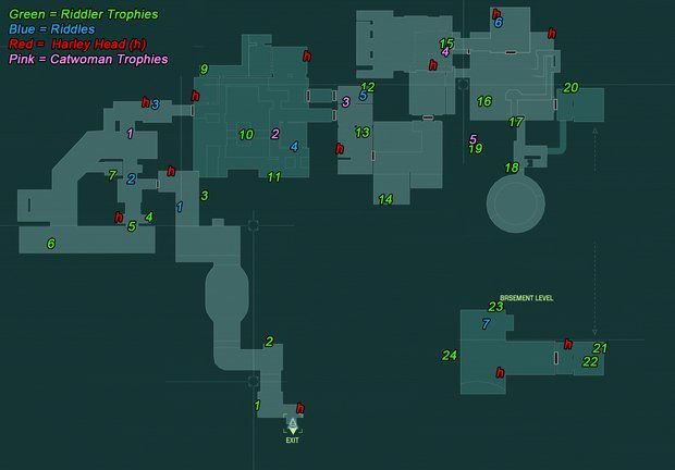 Steel Mill Riddler Trophies - Batman: Arkham City Riddler challenge ...