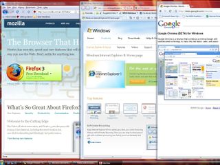 Chrome, IE8 and Firefox 3.1