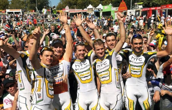 HTC-Columbia celebrate a brilliant display Down Under this week