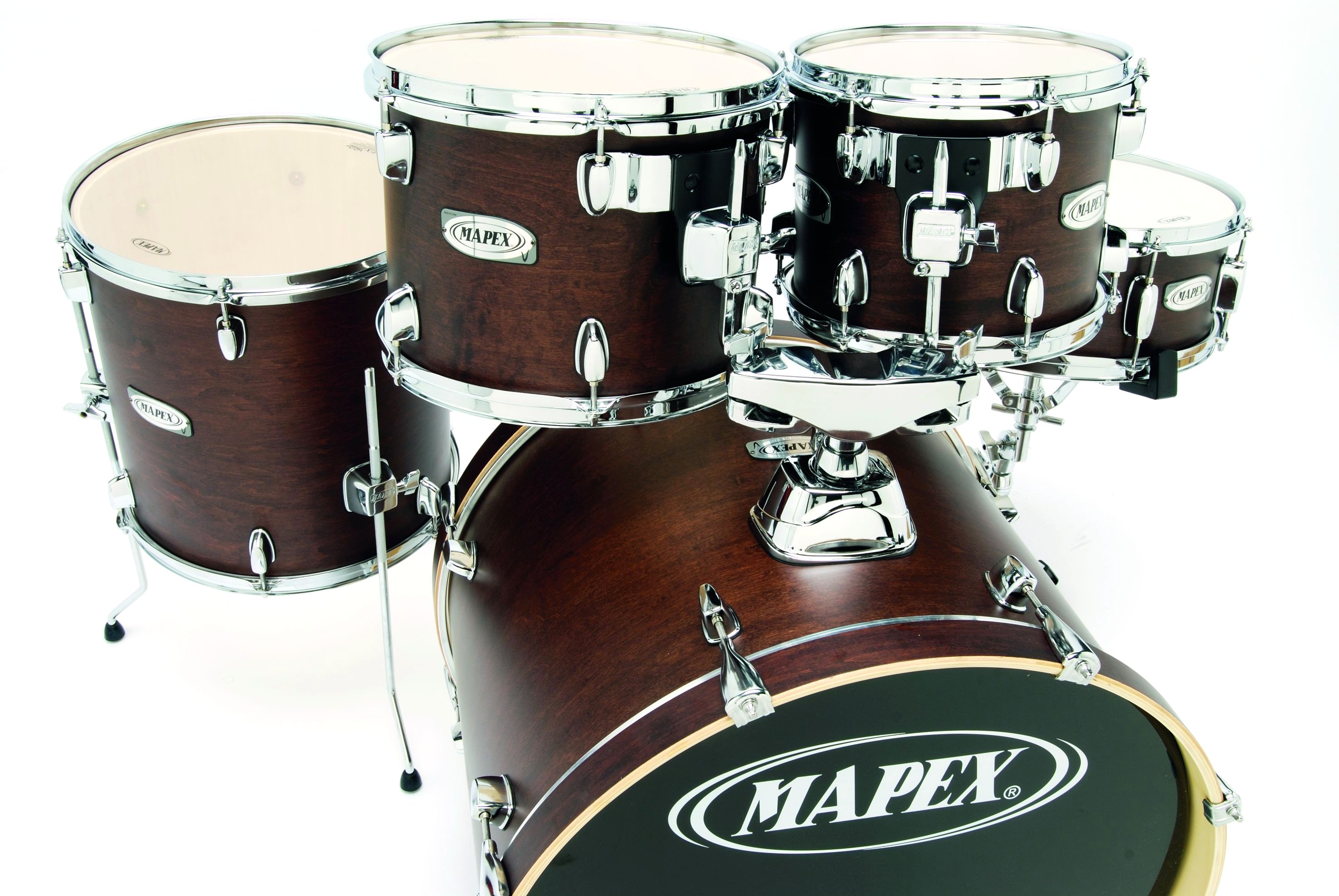 The drums are all constructed with basswood shells.