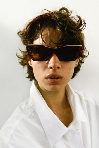 Metal-Trimmed Sunglasses