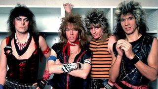 Dokken posing for a photo in the mid-80s