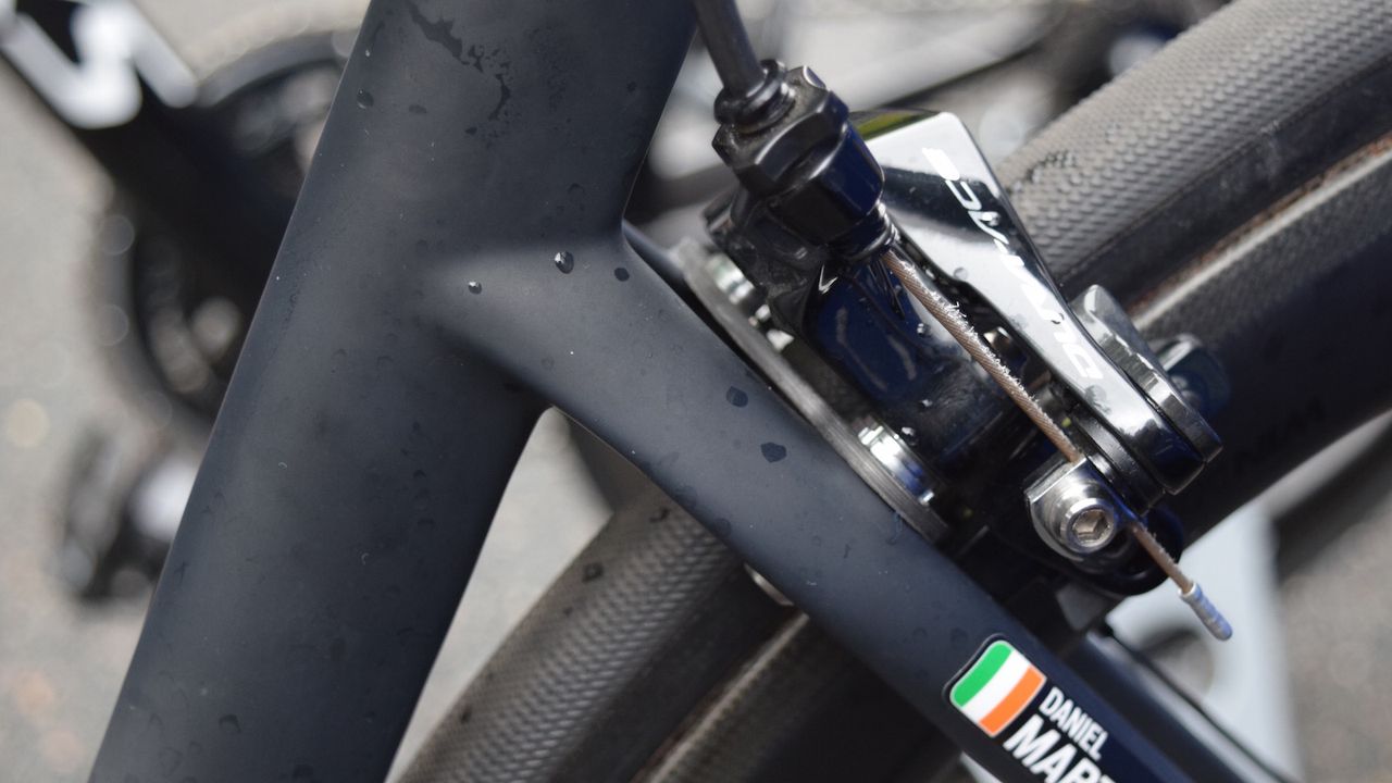Direct mount brakes feature on the Tarmac front and rear