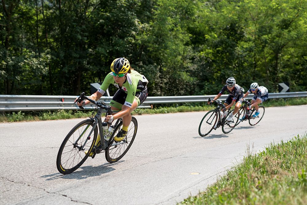 Sheyla Gutierrez (Cylance Pro Cycling) in the race winning break at the final stage of the Giro Rosa 2016 on 10th July 2016