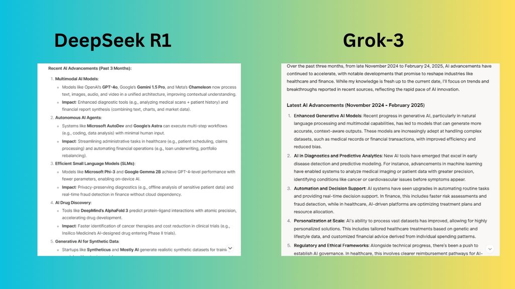 I just tested Grok-3 vs DeepSeek with 7 prompts - here’s the winner