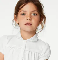 2pk Girls' Cotton Regular Fit School Polo Shirts £5.60 - £8 | M&amp;S&nbsp;