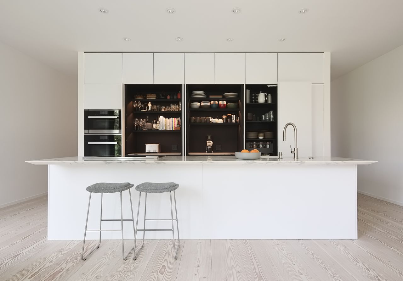 kitchen with hidden storage