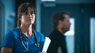 Dawn Steele plays Ange Goddard in Holby City