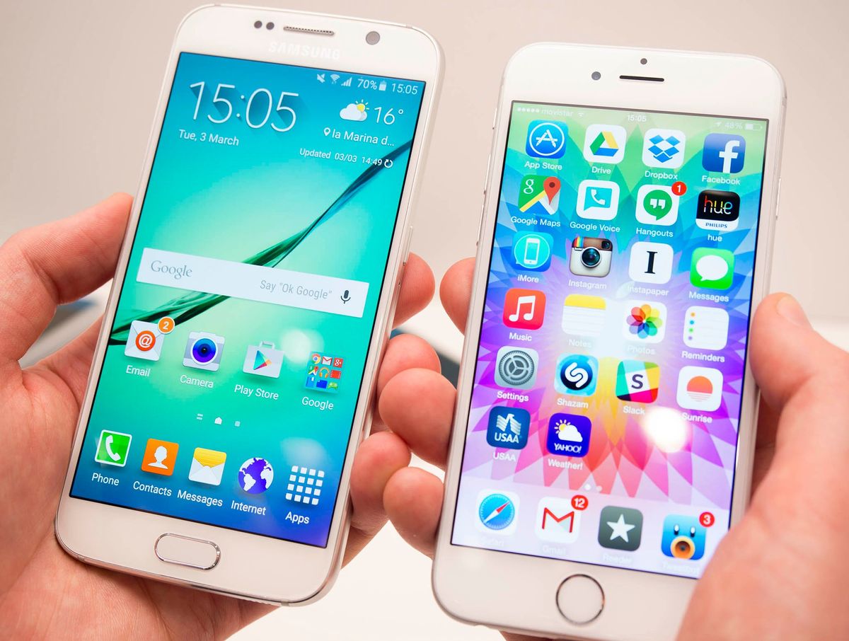 iPhone 6 and Galaxy S6