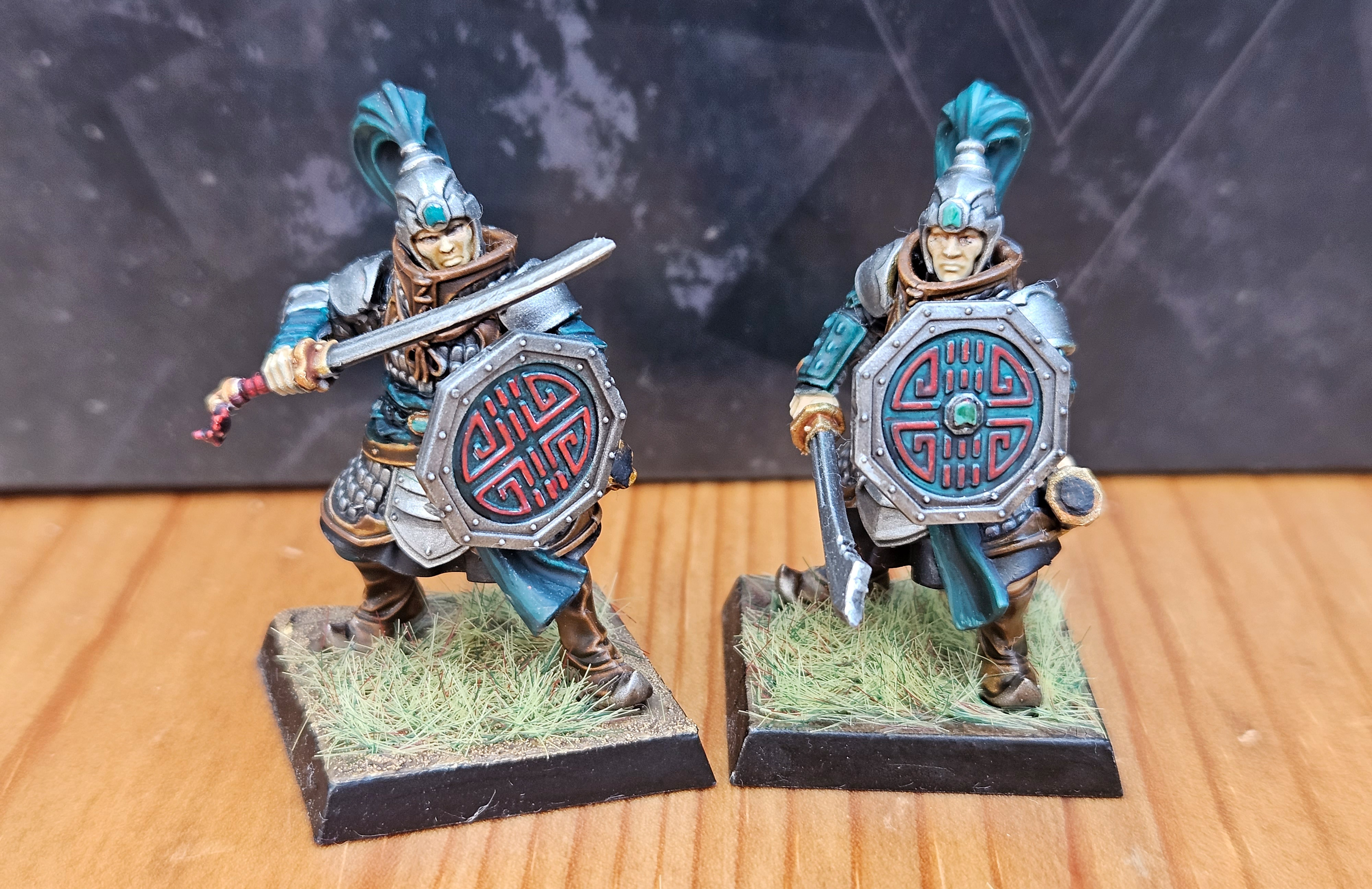 Two Jade Warriors painted by Will Salmon.