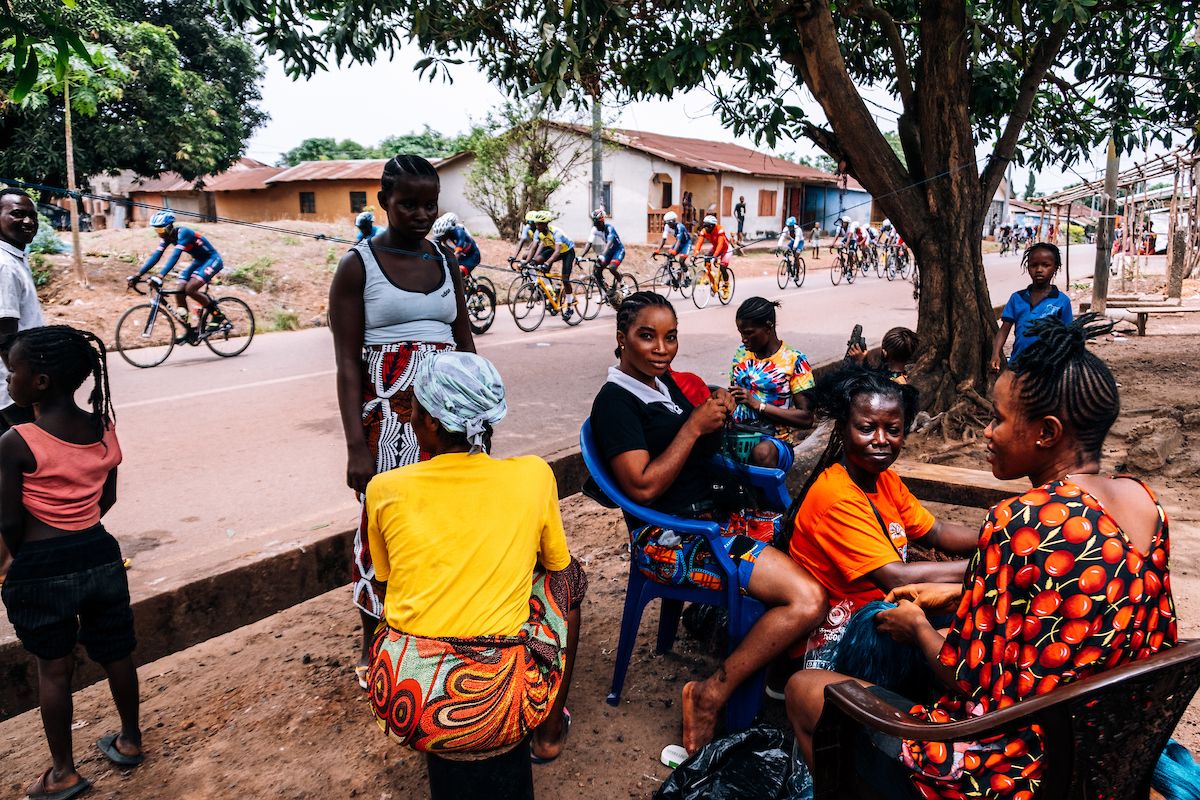 Picture by Oskar ScarsbrookSWpixcom 2630042023 Cycling SIS Science in Sport Tour de Lunsar 2023 Sierra Leone Africa