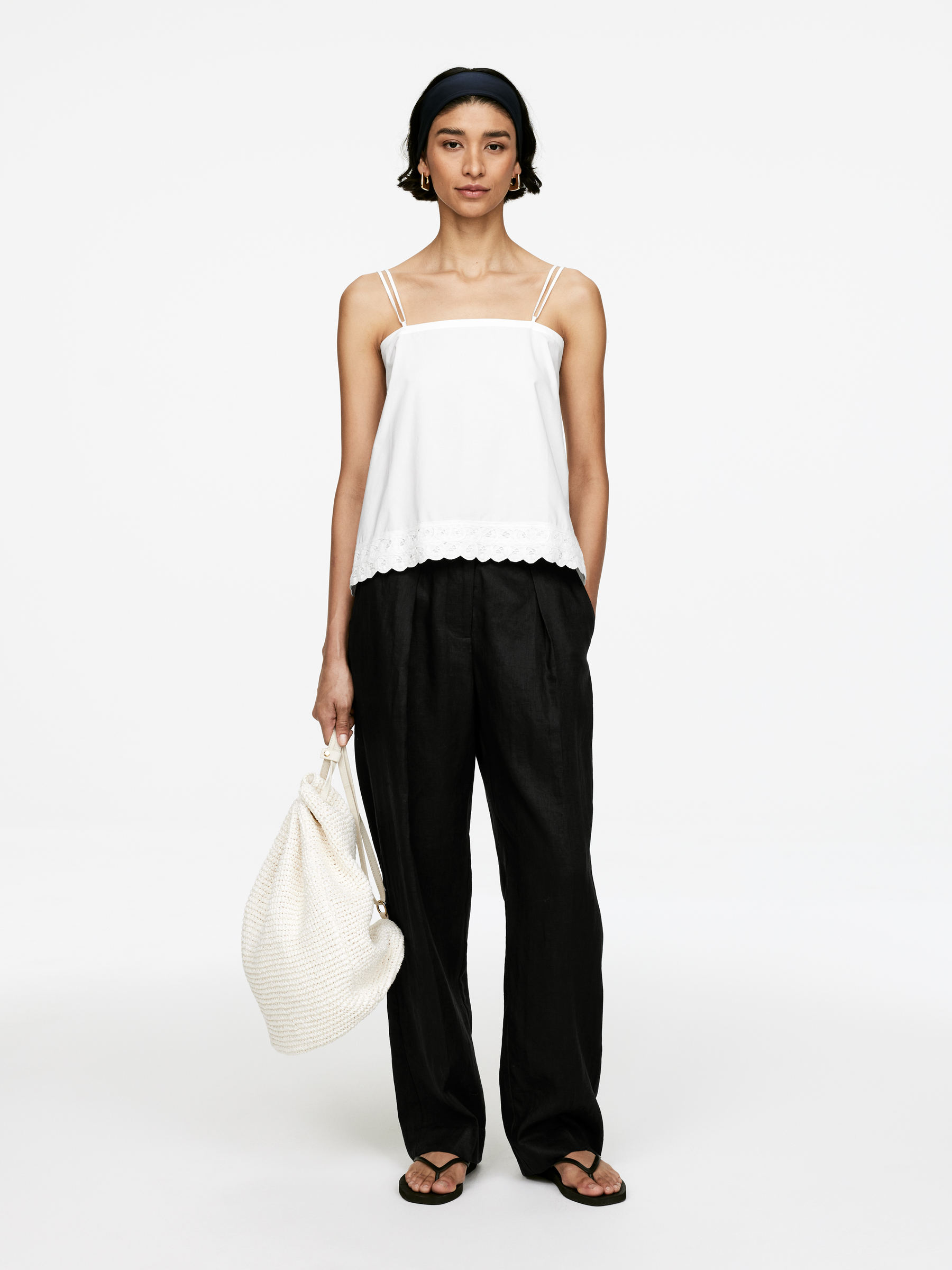 Linen Trousers – Black – Women – Arket Gb