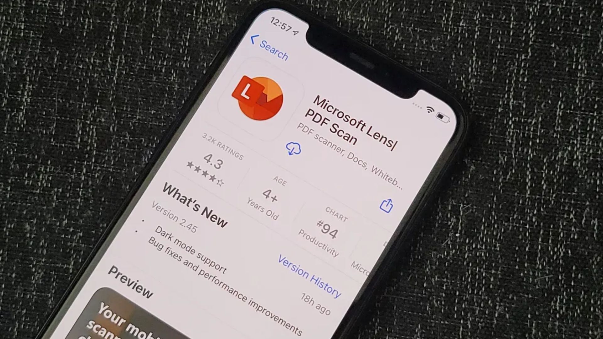 Microsoft Lens iOS App Store Hero