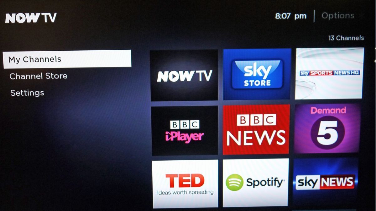 User interface NOW TV box review Page 2 TechRadar