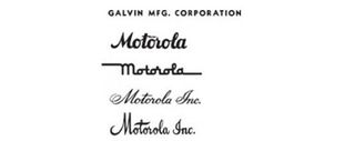 Early versions of the Motorola brand logo