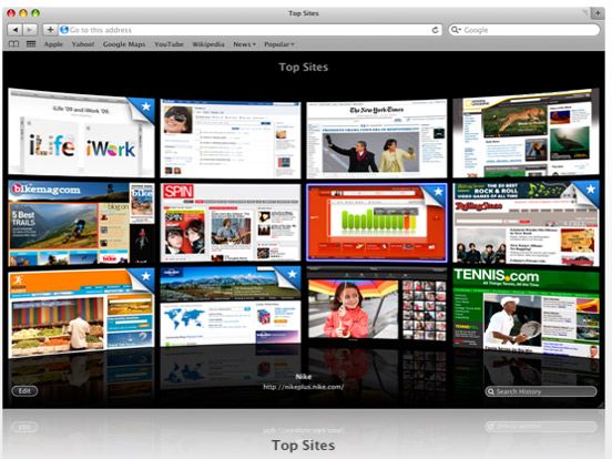 apple safari web browser runs new