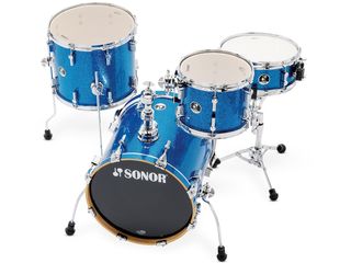 The 16"X16" bass drum is basically a converted floor tom