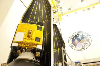 GPS IIF-3 Satellite Encapsulated