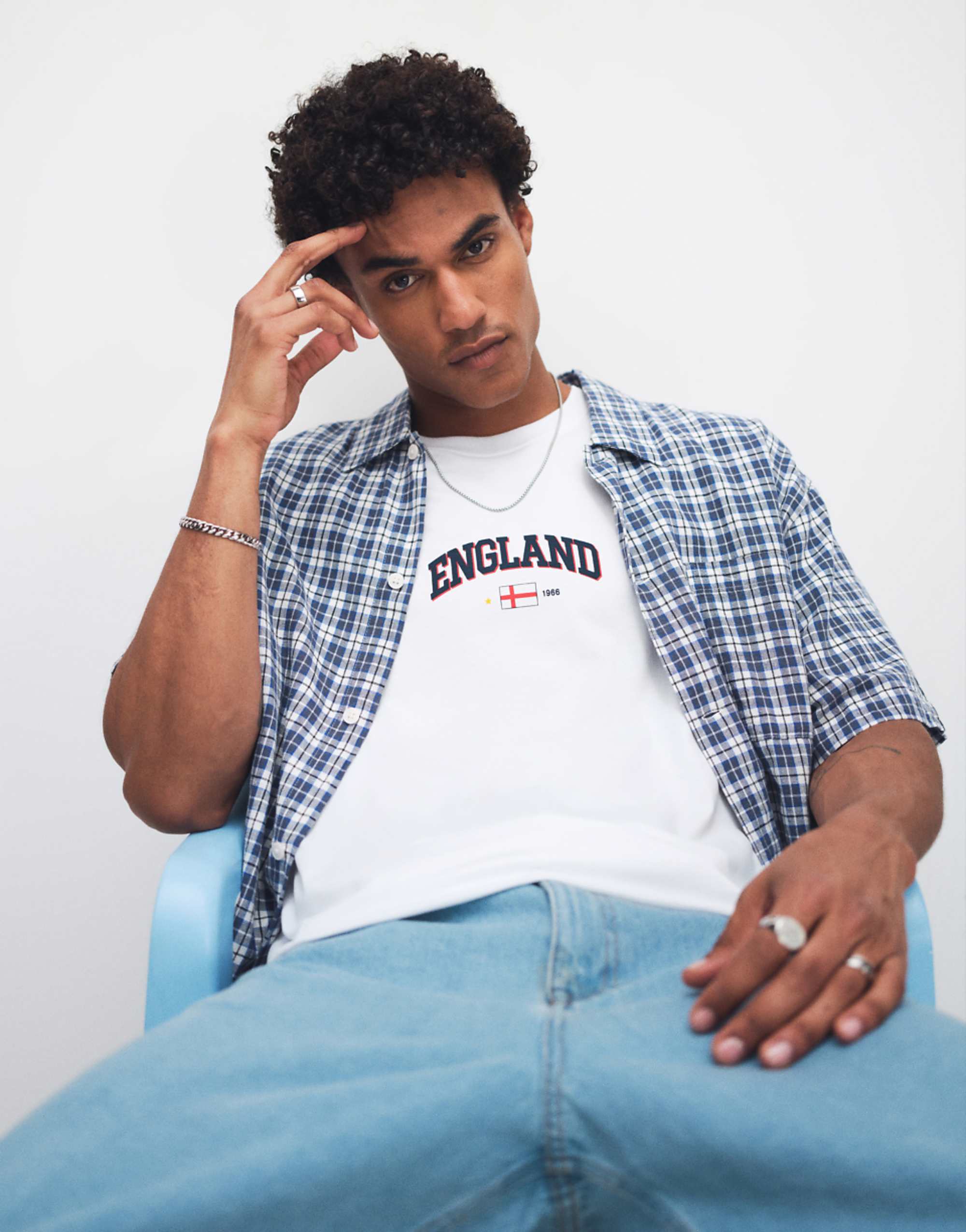 Jack &amp;amp; Jones World Cup England T-Shirt in White