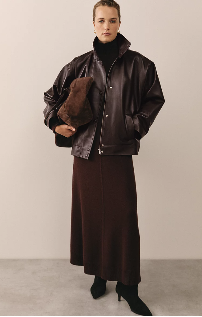 Leather Batwing Jacket – as Seen in the Press | Coats & Jackets | T...