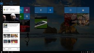 Search, Back and Task View buttons remain next to the Start menu by default in Tablet Mode