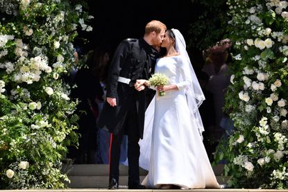 Harry and Meghan at their wedding in Windsor, May 2018