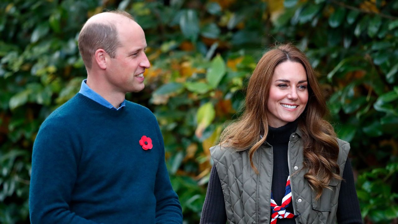 glasgow, united kingdom november 01 embargoed for publication in uk newspapers until 24 hours after create date and time prince william, duke of cambridge and catherine, duchess of cambridge visit alexandra park sports hub to meet with scouts from across the area and learn more about the scouts&#039; promisetotheplanet campaign on day two of cop26 on november 1, 2021 in glasgow, scotland 2021 sees the 26th united nations climate change conference which will run from 31 october for two weeks, finishing on 12 november it was meant to take place in 2020 but was delayed due to the covid 19 pandemic photo by max mumbyindigogetty images