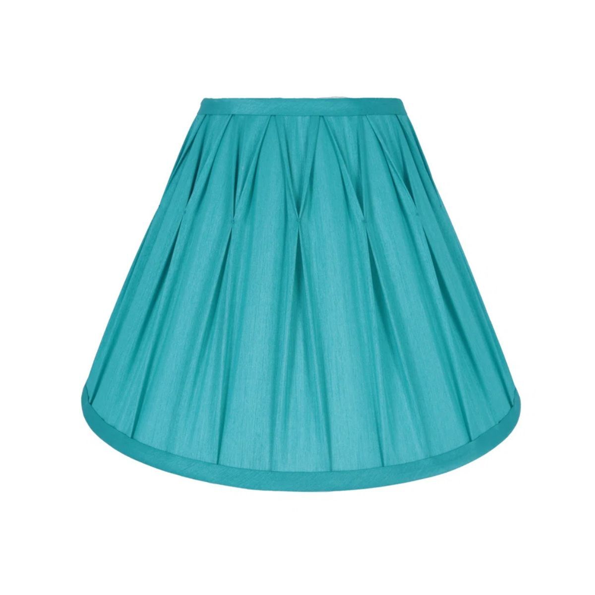 A blue lampshade