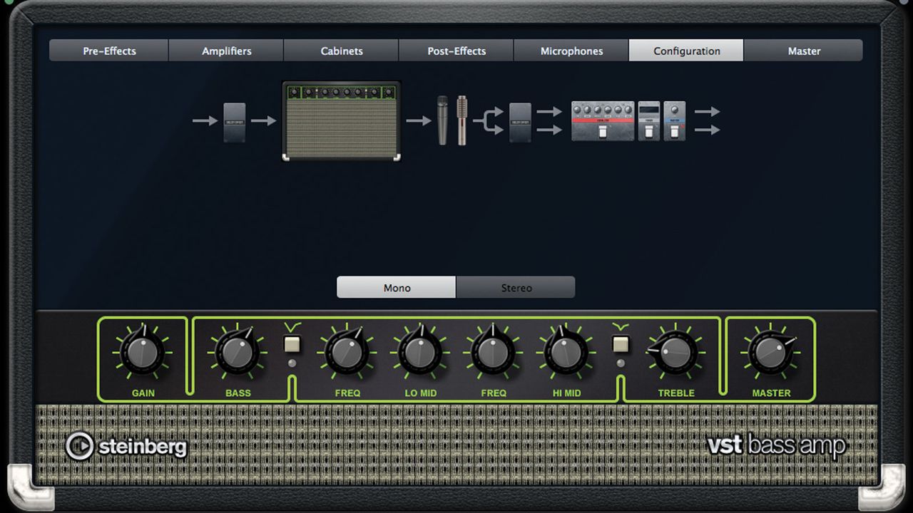 VST Bass Amp is a complete bass rig, including everything you need to tone up the bottom end