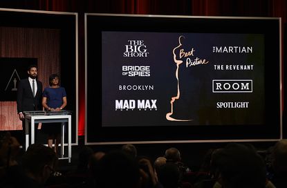 John Krasinski and Cheryl Boone announce the 88th Academy Award nominees for Best Picture.