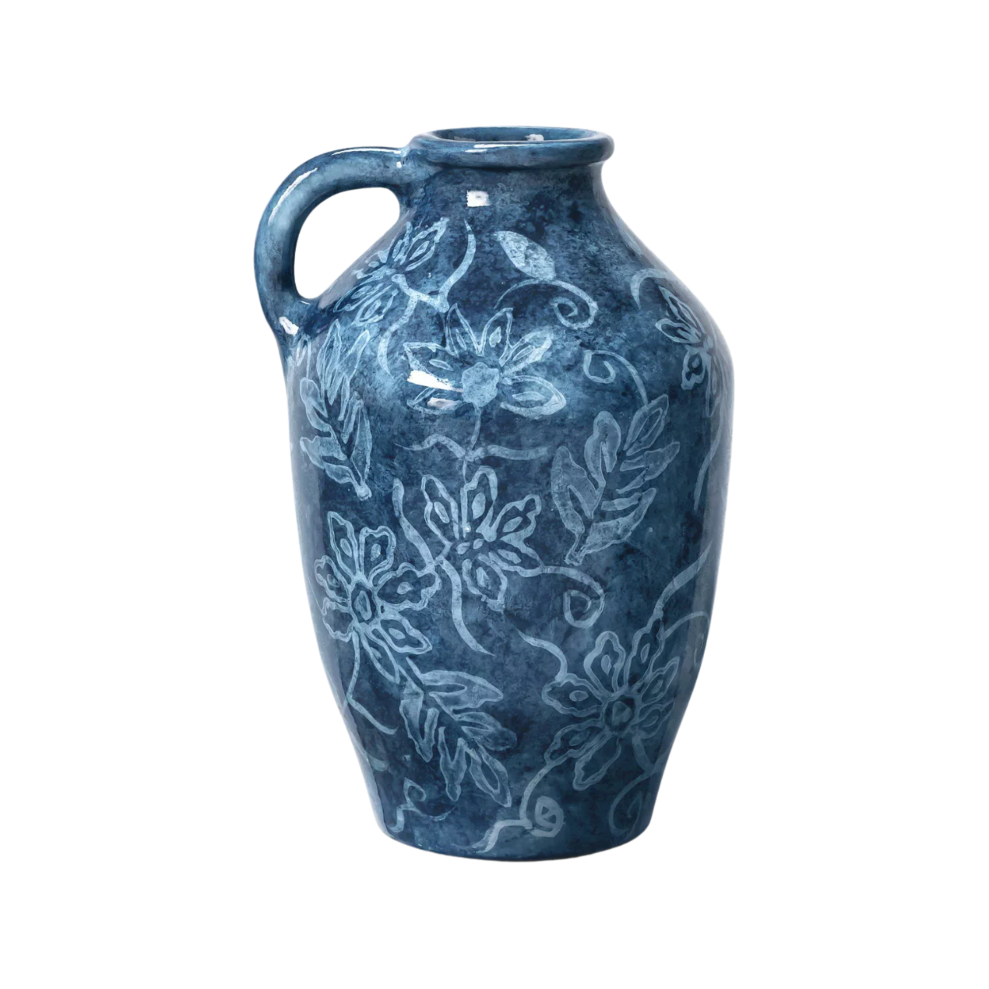 a blue vase