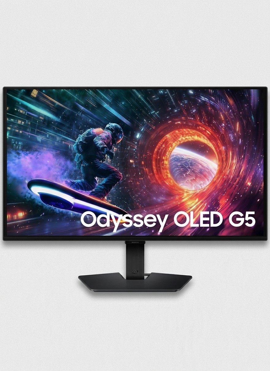 The 27-inch OLED Samsung Odyssey G5 G50SF.