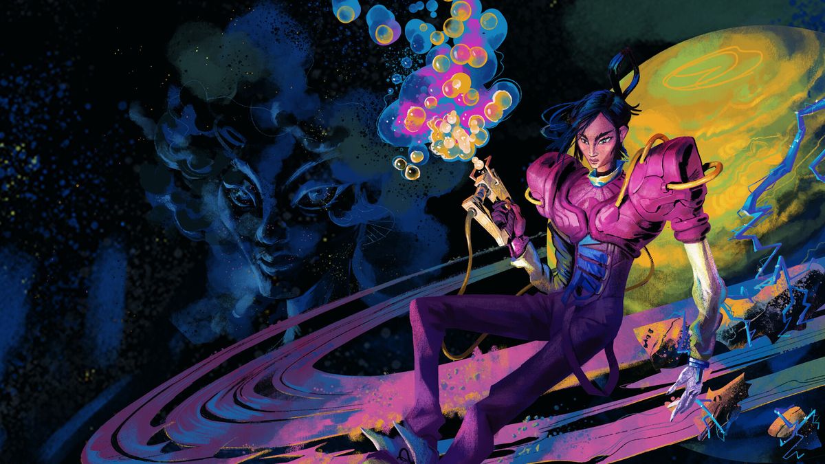 This science-fiction game crosses relaxing power-washing with dark