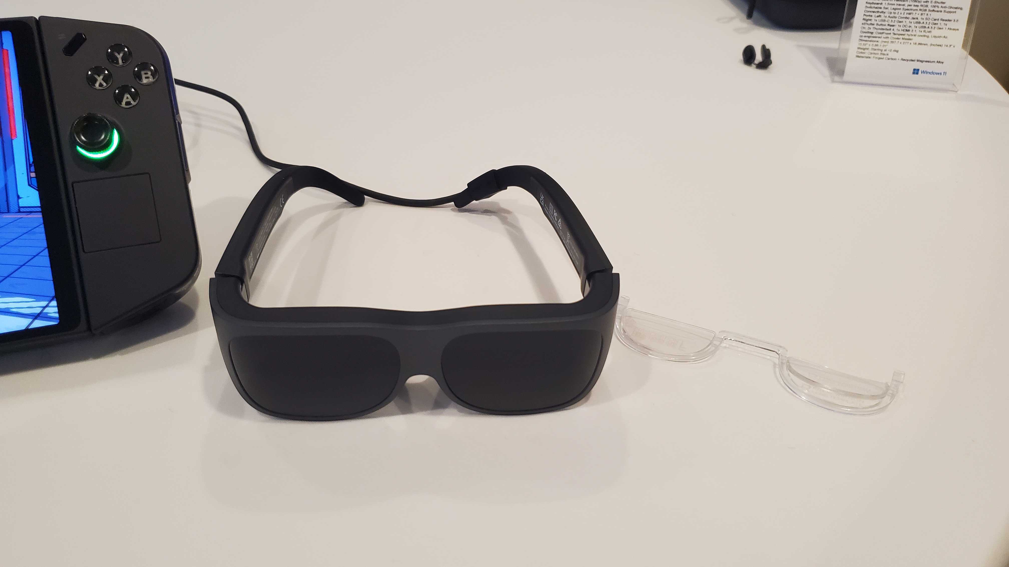 black AR glasses