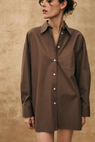 Oversized Gabardine Shirt