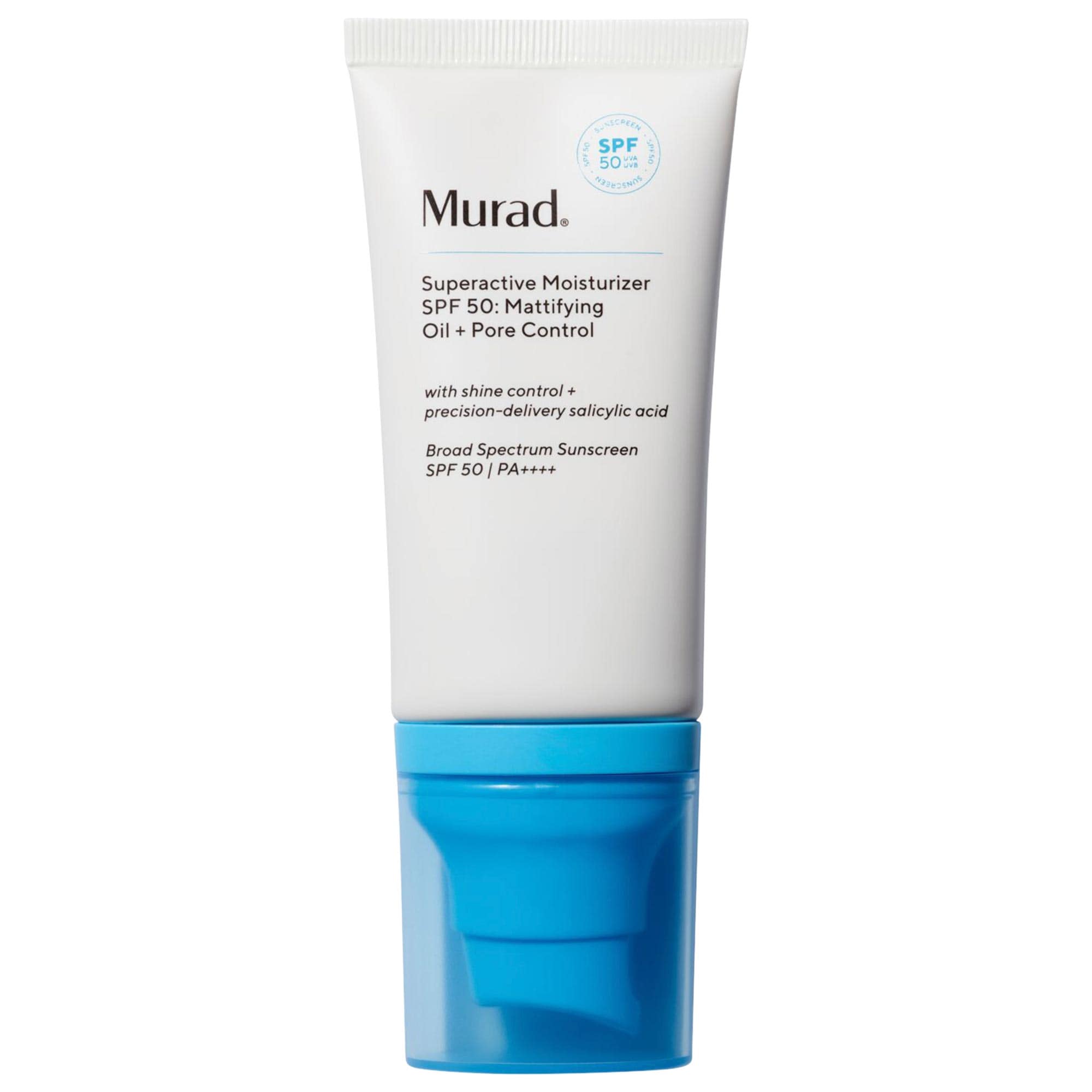 Superactive Mattifying Oil + Pore Control Moisturizer Spf 50 With Salicylic Acid