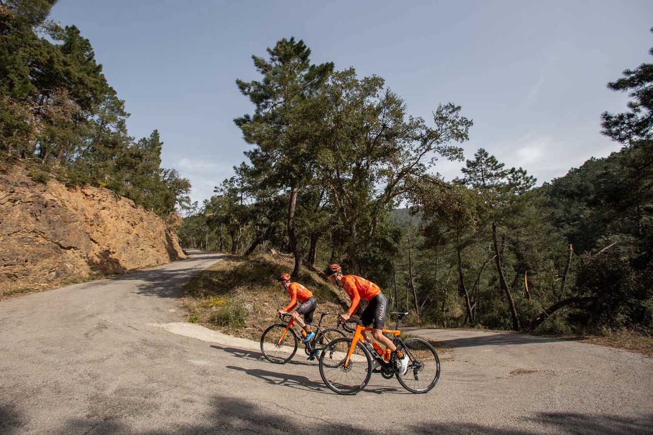 Rally Cycling at the team's training camp in Castellon de la Plana, Spain