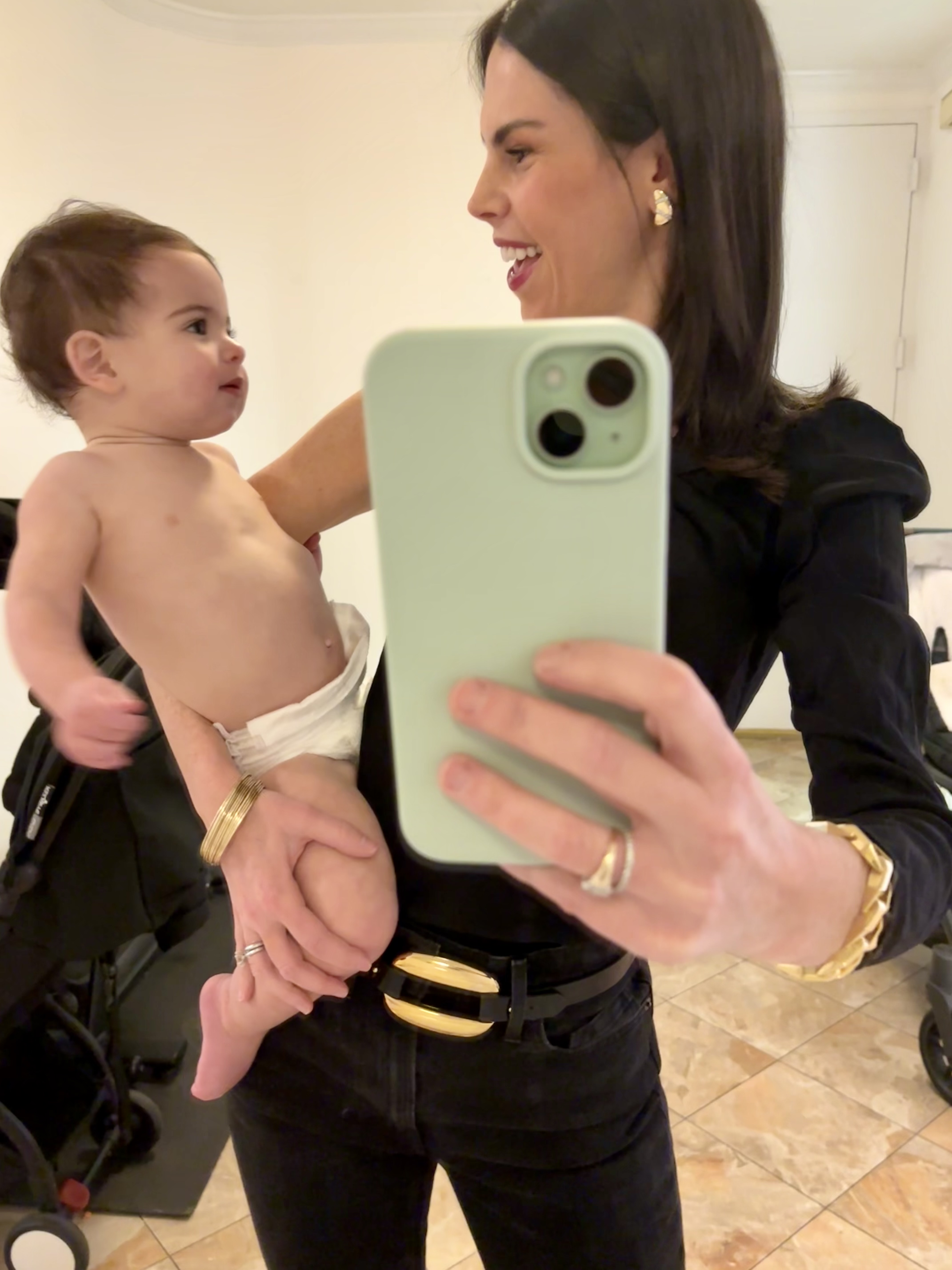 Diana's profile before FaceTite. 