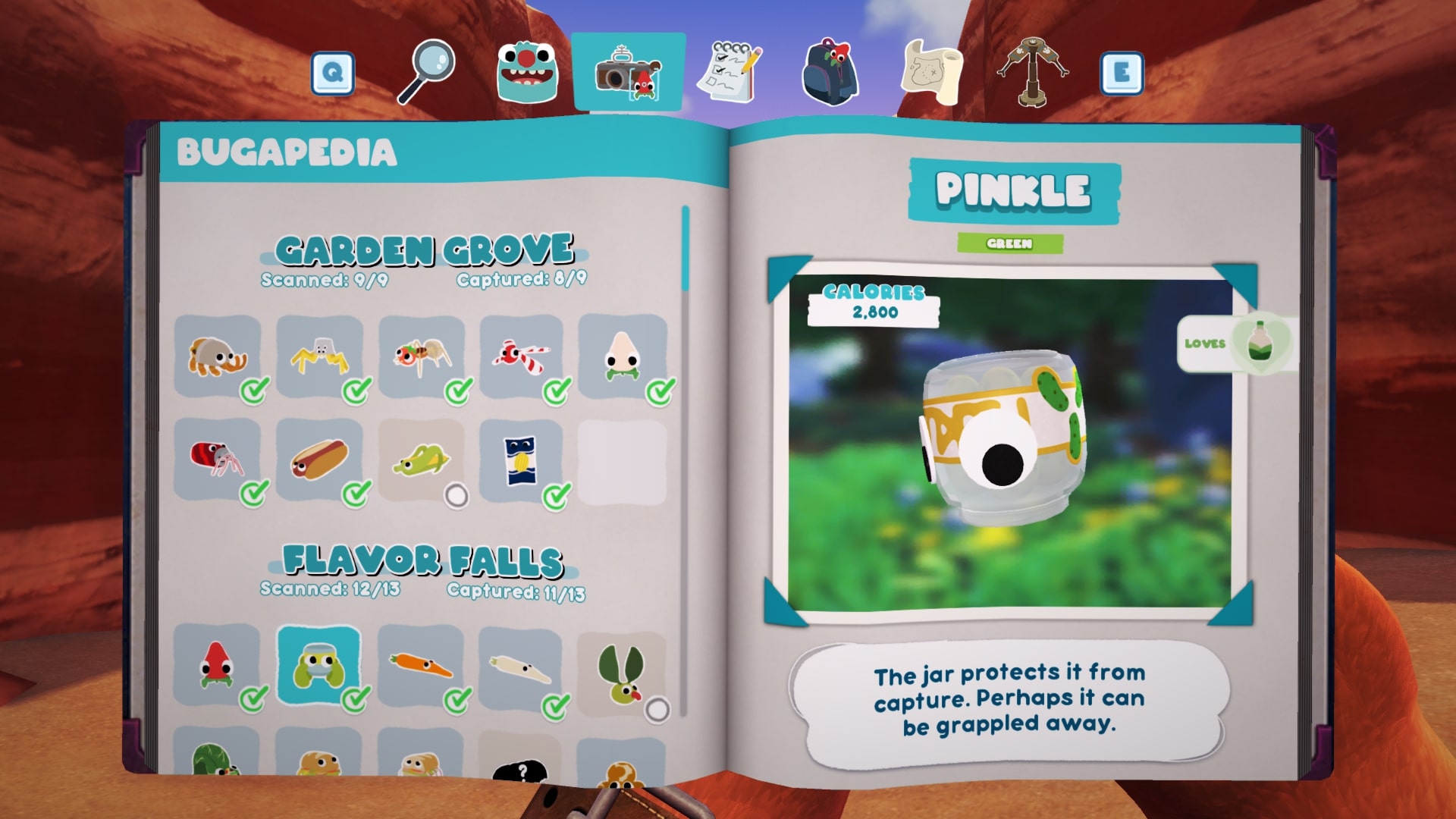 Bugsnax Bugapedia: Pinkle