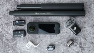 Insta360 with accessories