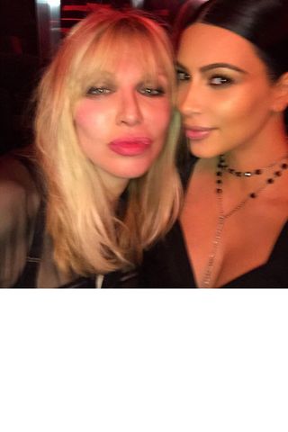 Kim Kardashian And Courtney Love