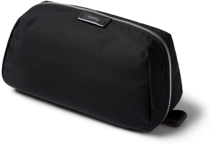 A black Bellroy Toiletry Kit Plus