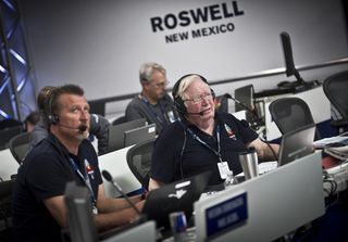 Joe Kittinger in Red Bull Stratos Mission Control