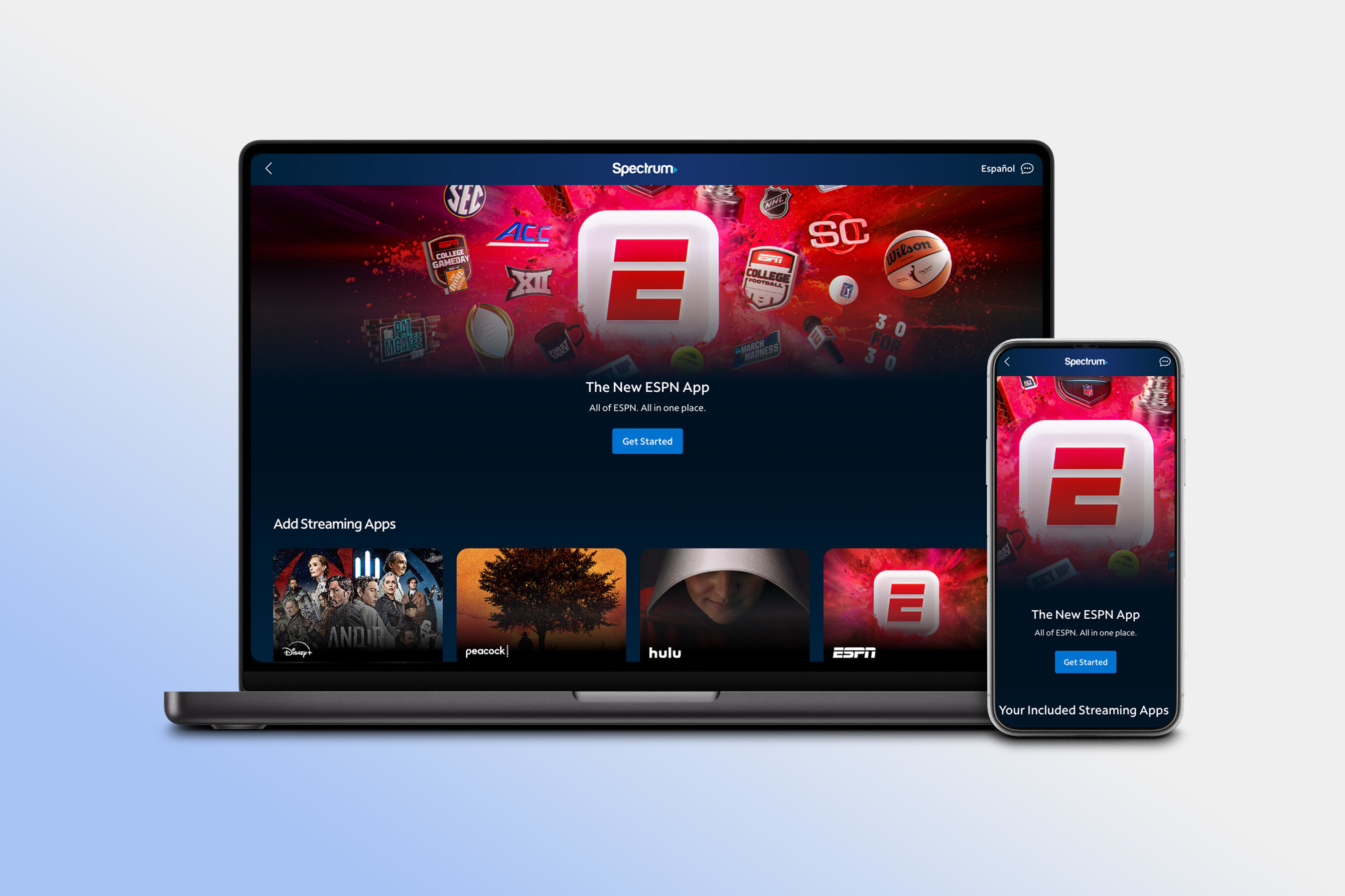 Screen shot of The Spectrum App store.