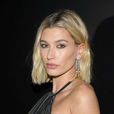 paris, france february 25 editorial use only hailey bieber attends the saint laurent show as part of the paris fashion week womenswear fallwinter 20202021 on february 25, 2020 in paris, france photo by pascal le segretaingetty images